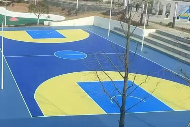 酒泉市硅pu球场材料透气型塑胶跑道 - 厂家